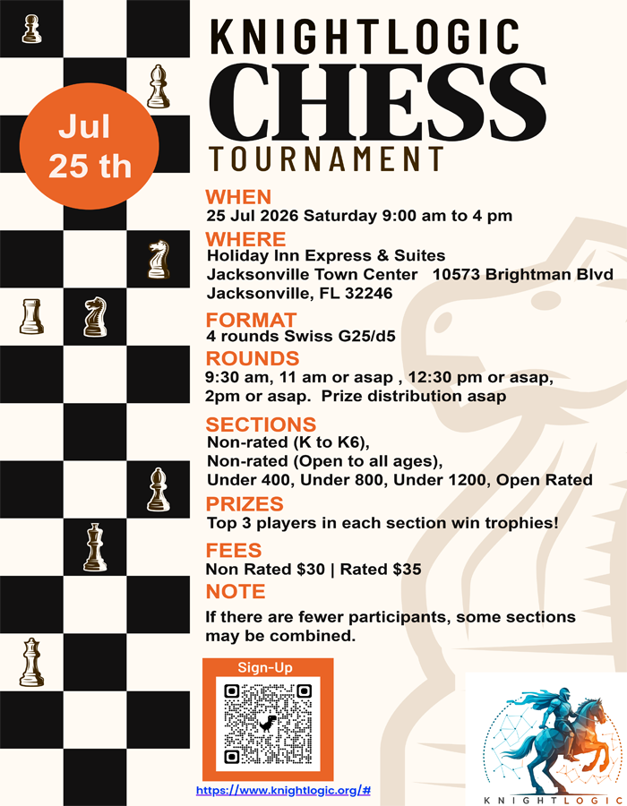 USCF Chess Tournament flyer