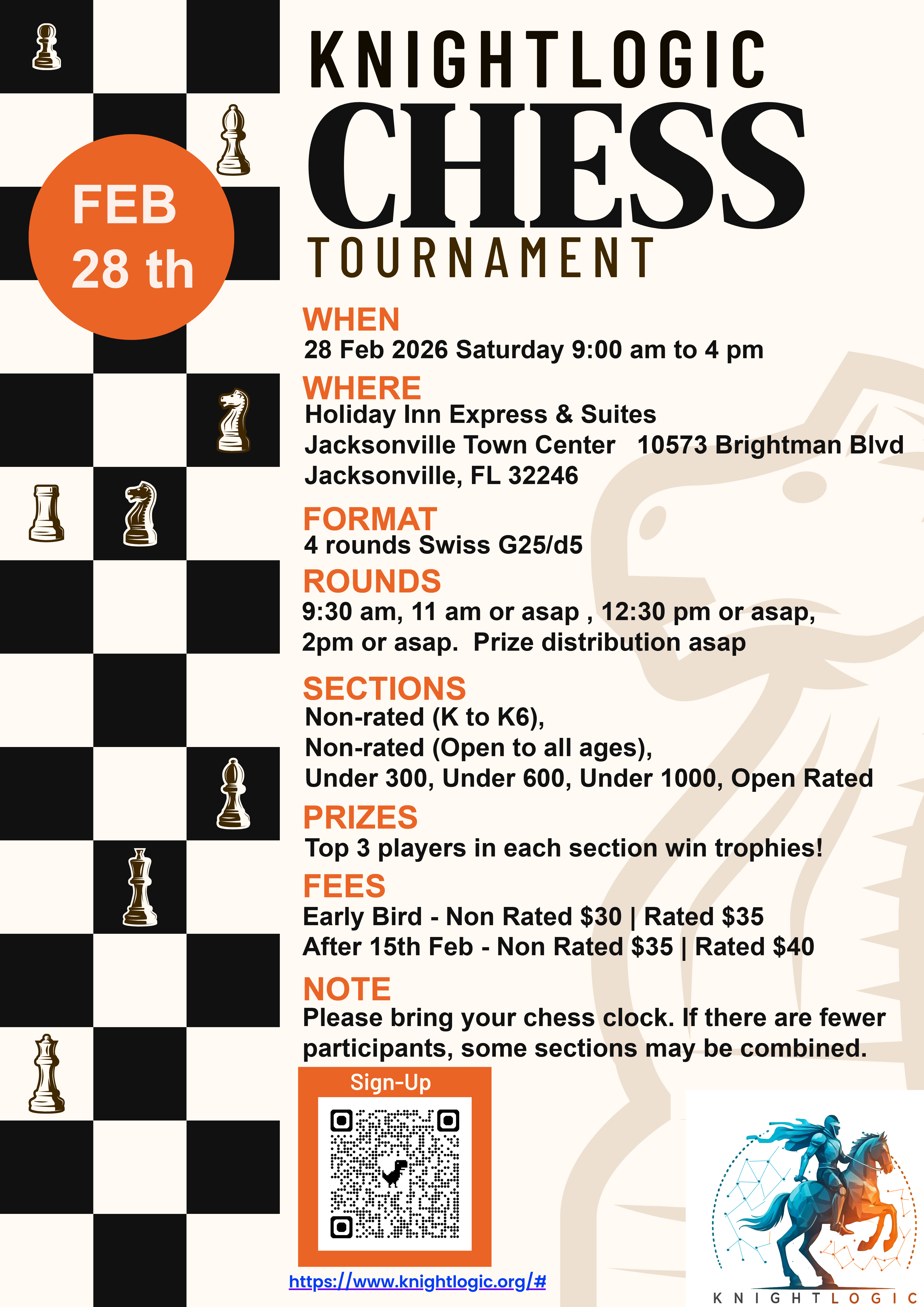 Click here for  Tournament Registration